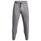 Under Armour Rival Fleece Jogger - Men's - Castlerock Light Heather / White.jpg