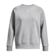 UNDER W UA RIVAL FLEECE CREW - Mod Gray Light Heather / White.jpg