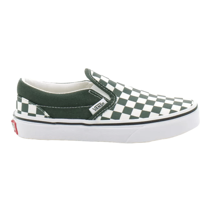 White vans slip ons hot sale youth