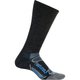 Feetures Merino Light Cushion Crew Sock - Charcoal / Brillliant Blue.jpg