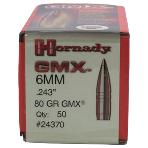 Hornady Hornady 24370 Gmx 6mm .243 82 Gr Gmx (50 Per Box)