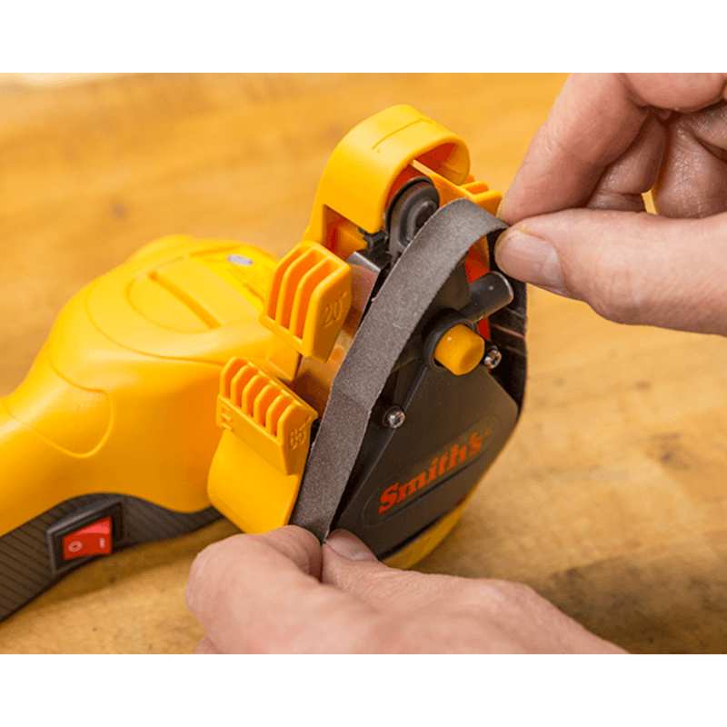 Smith's Knife & Scissor Sharpener For Straight Edges Replaceable Belts  Electric
