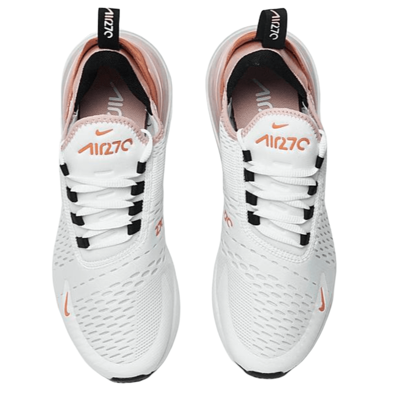 Nike women's air max 270 shoes pink orange clearance black