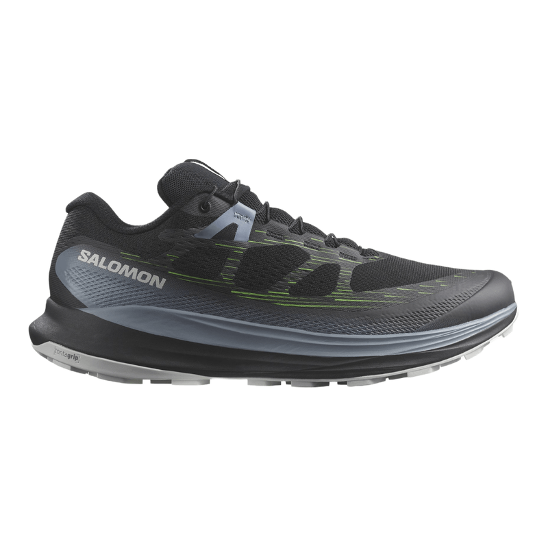 Men's Salomon Ultra Glide 2 Trail Running Shoes 11 Black/Stone/Green