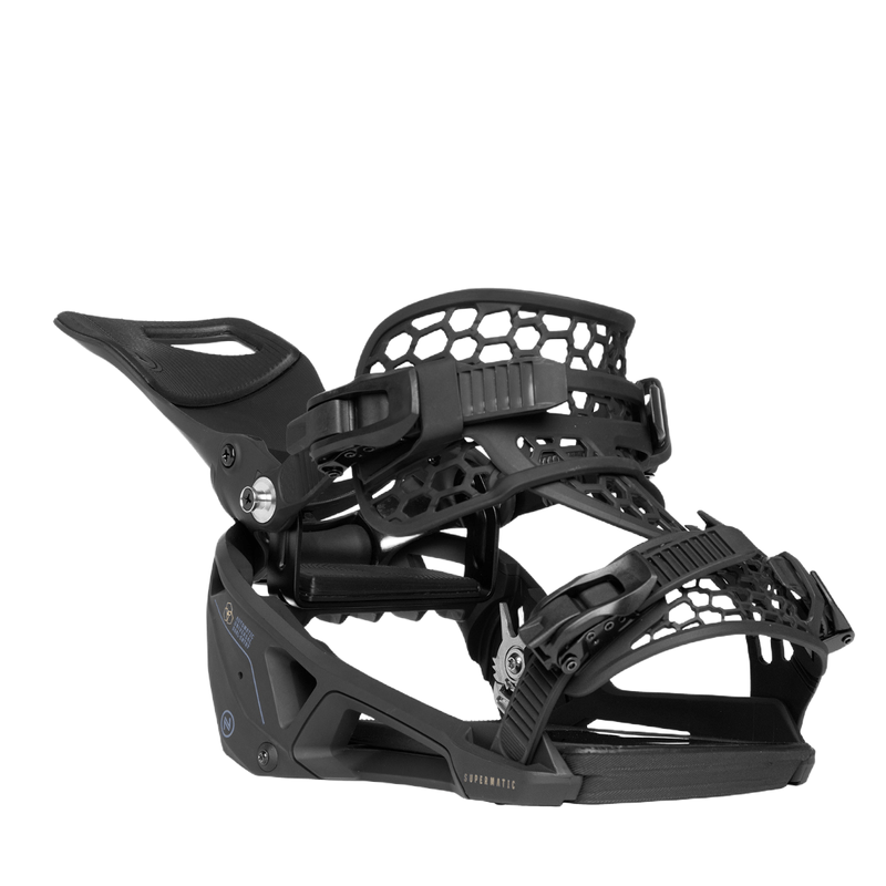 Nidecker Supermatic Snowboard Bindings 2024 - Black