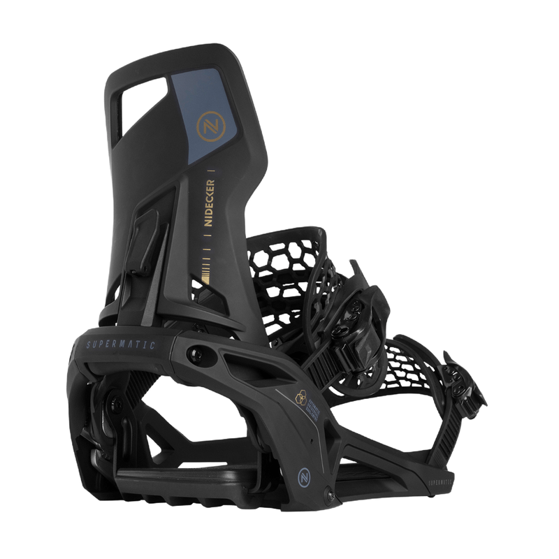 Nidecker Supermatic Snowboard Bindings 2024 - Black