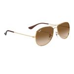 Ray-Ban-RB3498-Sunglasses---Gold---Cry-Brown