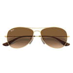 Ray-Ban-RB3498-Sunglasses---Gold---Cry-Brown