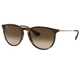 Ray-Ban Erika Classic Sunglasses - Rubber Havana / Brown Gradient.jpg