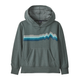 Patagonia Lightweight Graphic Hoodie Sweatshirt - Youth - Ridge Rise Stripe / Nouveau Green.jpg