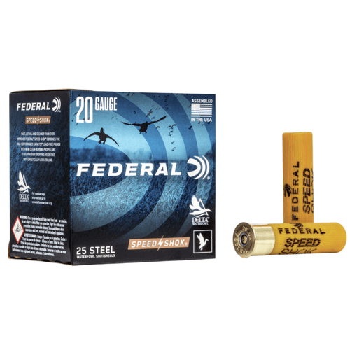 Federal SPeed-Shok 20 Gauge 4 Shot 3 Inch Ammunition 25 Rounds