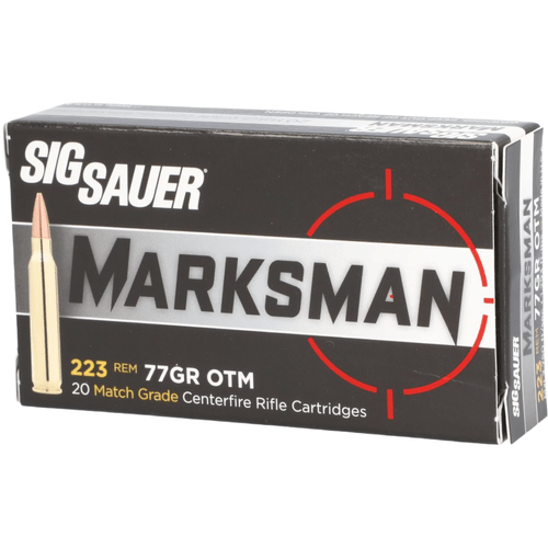 Sig Sauer Elite Marksman 223 Remington 77 Grain OTM Ammunition 20 Rounds