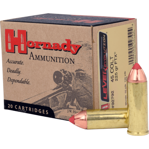 Hornady Leverevolution 45 Long Colt 225 Grain FTX Ammunition 20 Rounds