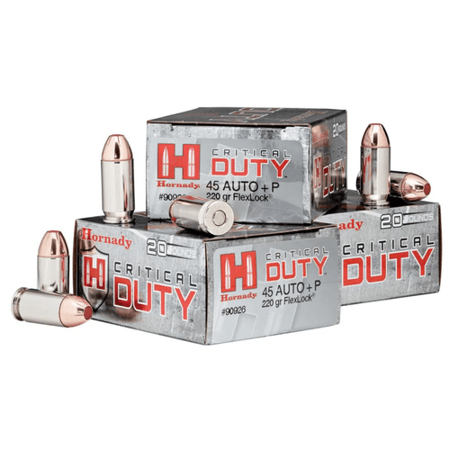 Hornady Critical Duty 45 ACP 220 Grain Flexlock Ammunition 20 Rounds
