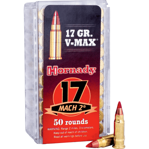 Hornady Rimfire Varmint Express 17 HMR 17 Grain V-MAX Ammunition 50 Rounds