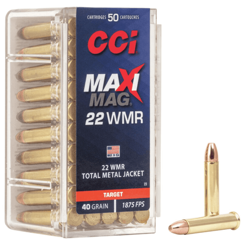 CCI Maxi-Mag 22 WMR 40 Grain TMJ Ammunition 50 Rounds