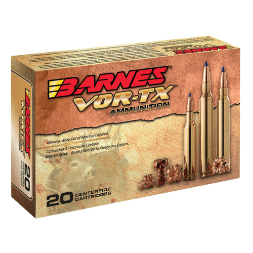 Barnes Bullets VOR-TX Rifle 270 Winchester 130 Grain TTSX Boat Tail Ammunition 20 Rounds