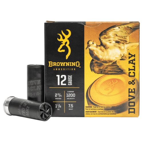 Browning Dove & Clay 12 Gauge 7.5 Shot 2.75 Inch Ammunition 25 Rounds