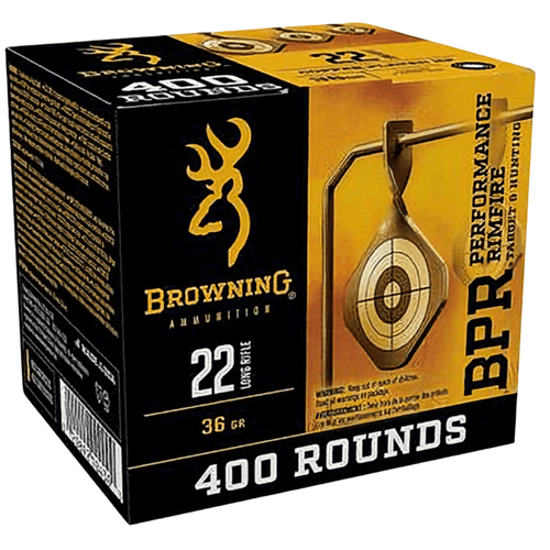 Browning Performance Rimfire 22 Long Rifle 36 Grain HP Ammunition 400 Rounds