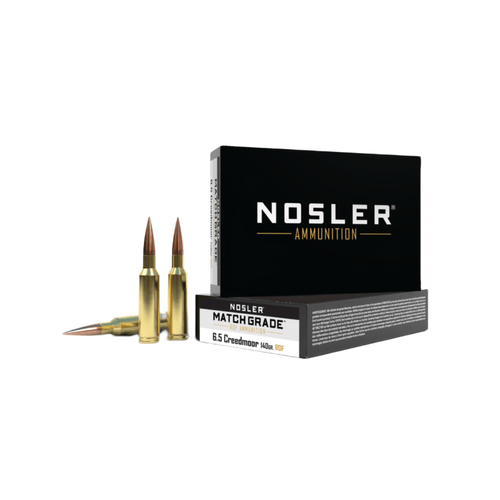 Nosler Match Grade 6.5 Creedmoor 140 Grain RDF HPBT Ammunition 20 Rounds