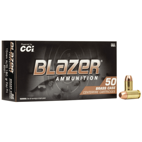 CCI Blazer Alluminum 10mm 180 Grain FMJ Ammunition 50 Rounds