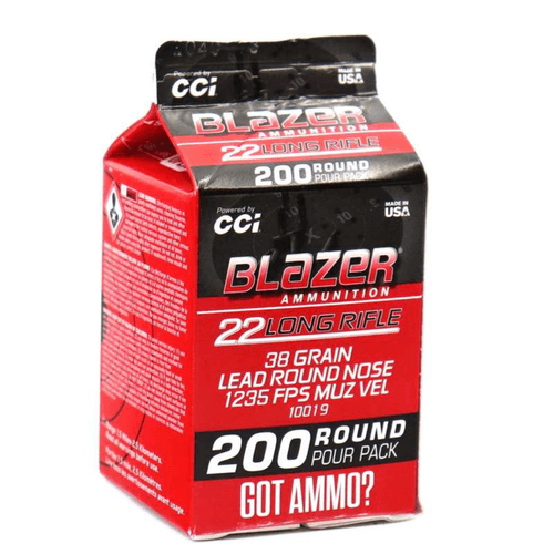 CCI Blazer 22 Long Rifle 38 Grain LRN Ammunition 200 Rounds