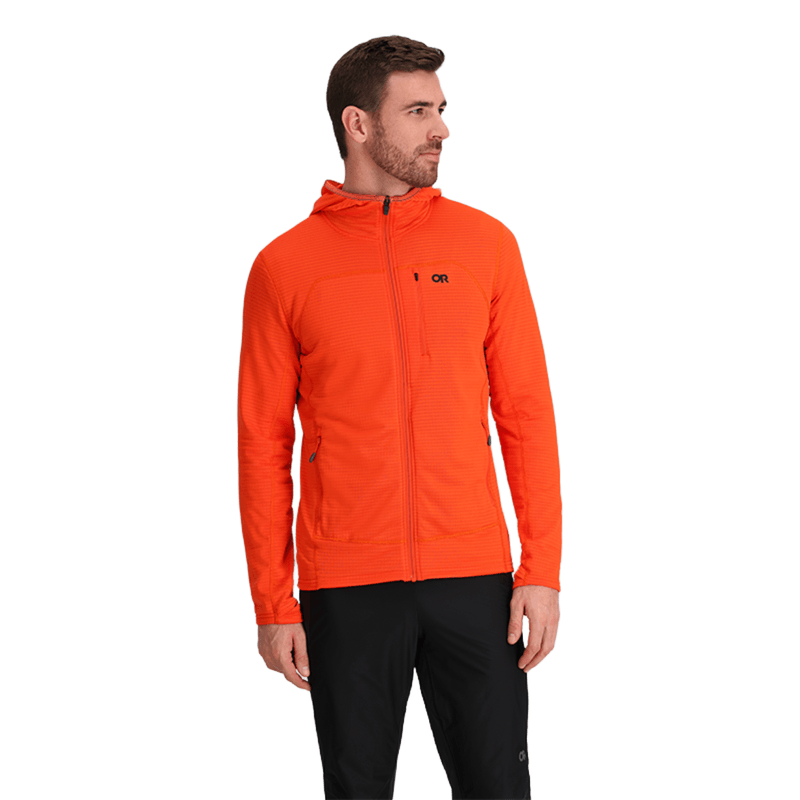 Outdoor Research Vigor Grid Fleece Full Zip Hoodie - Men's - Bobwards.com