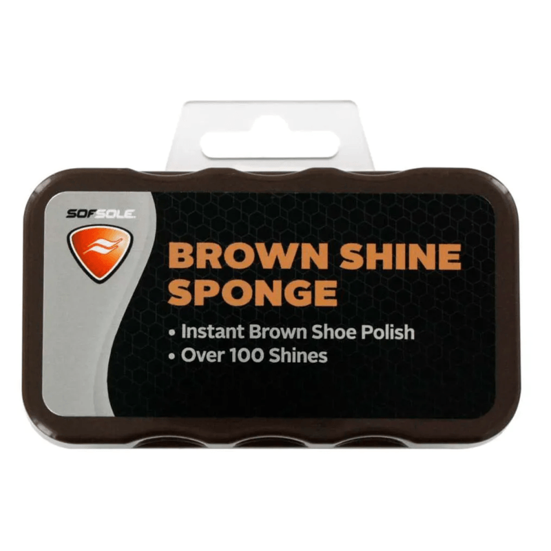 Sof Sole Brown Shine Shoe Polish Sponge 