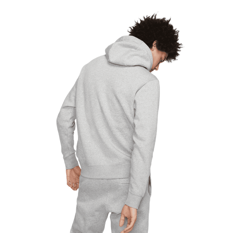 Nike Sportswear Club Fleece Hoodie - DK GREY HEATHER/MATTE SILVER