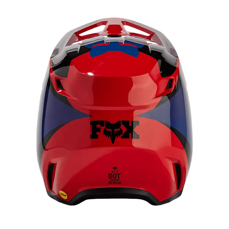 Fox-V1-Streak-Helmet---Flo-Red