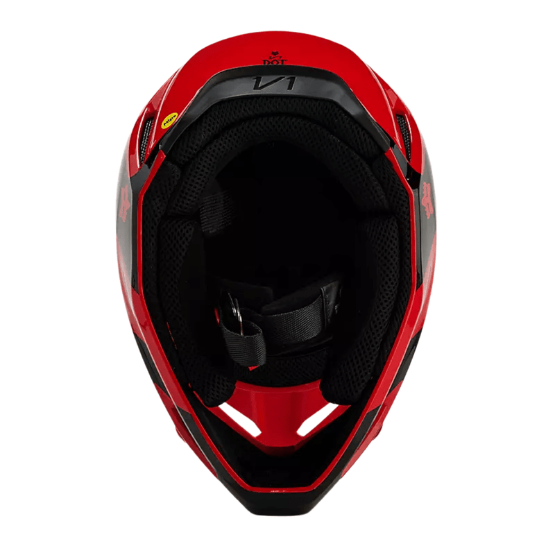 Fox-V1-Streak-Helmet---Flo-Red