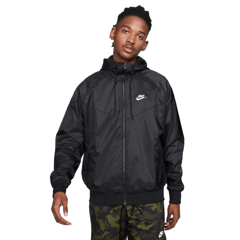 Nike windrunner jacket outlet black white