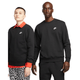 Nike Sportswear Club Fleece Crew Sweatshirt - Men's - Black / White.jpg