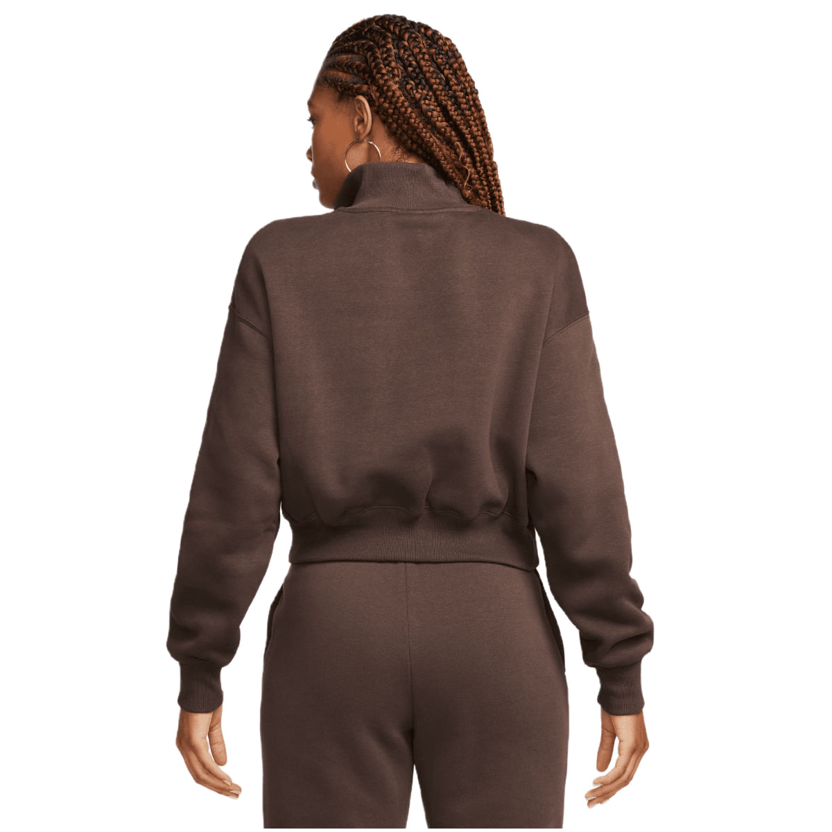NIKE Women's Nike Sportswear Phoenix Fleece Oversized Half-Zip Crop  Sweatshirt