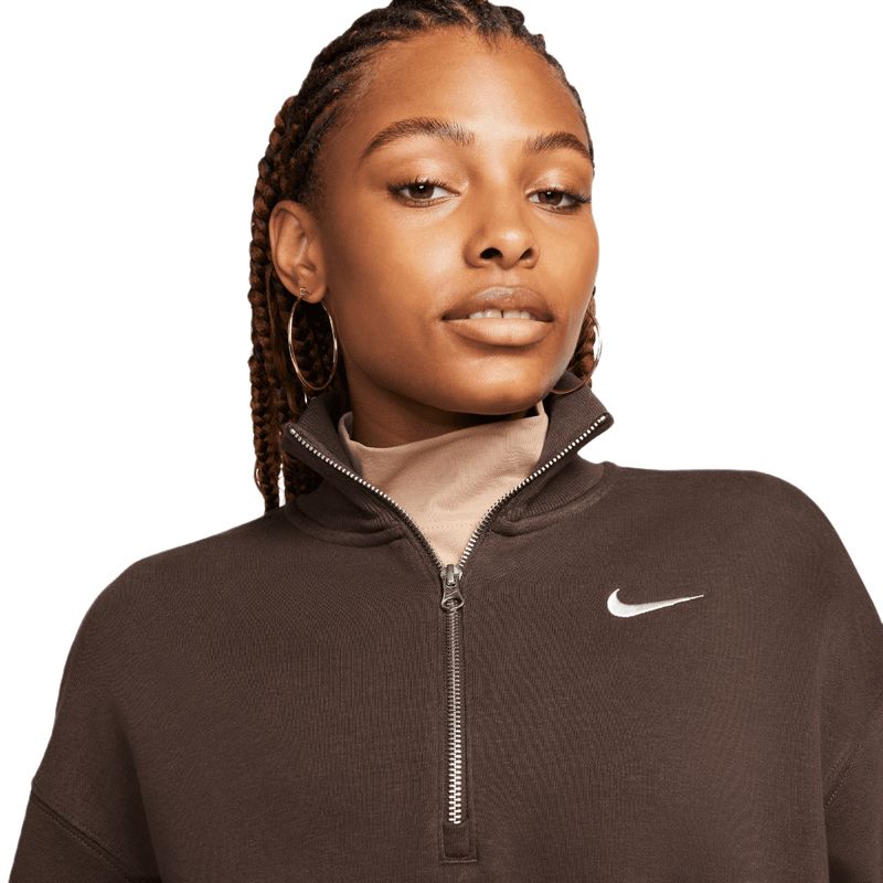 Nike half best sale zip sweatshirt women's