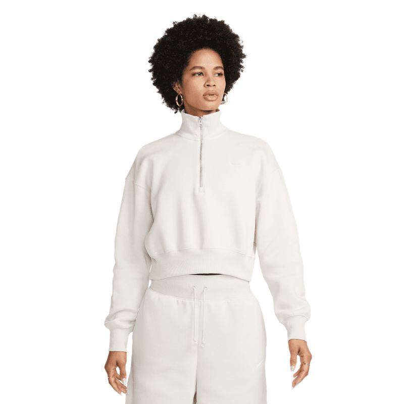 Nike Sportswear Phoenix Fleece Oversized Half-Zip Crop Sweatshirt - Women's  