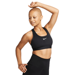 Nike Swoosh Medium Support Padded Sports Bra - Women's - Black / White.jpg