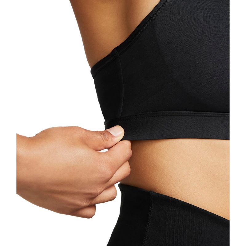 Nike Swoosh Medium Support Padded Sports Bra - Women's - Black / White.jpg
