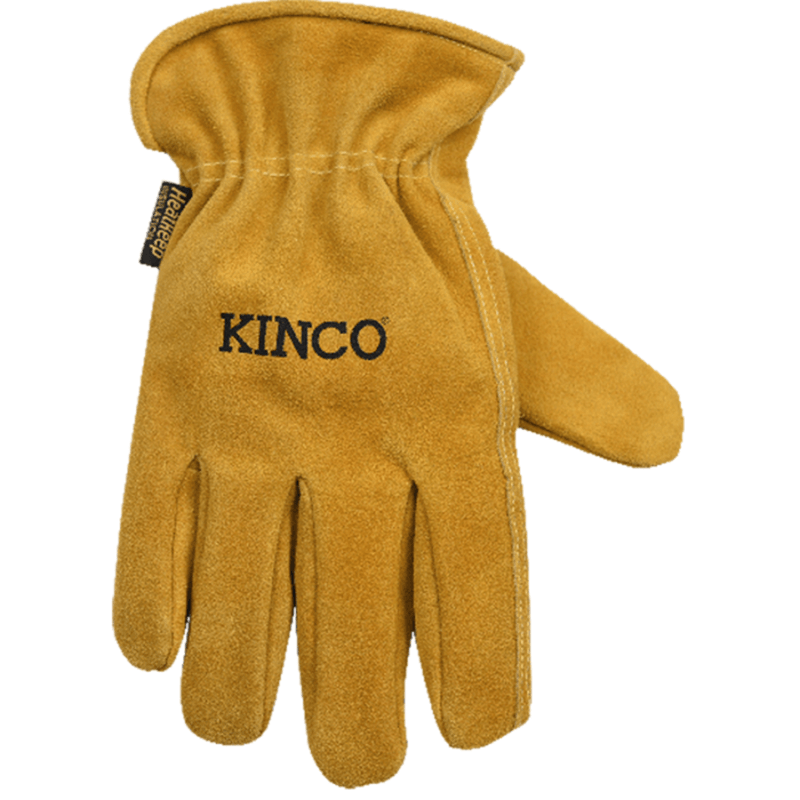 KINCO Lined Premium Suede Cowhide Driver Glove Men's
