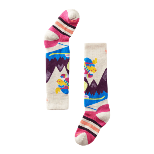 Smartwool Wintersport Full Cushion Mountain Moose Pattern Over The Calf Sock - Youth