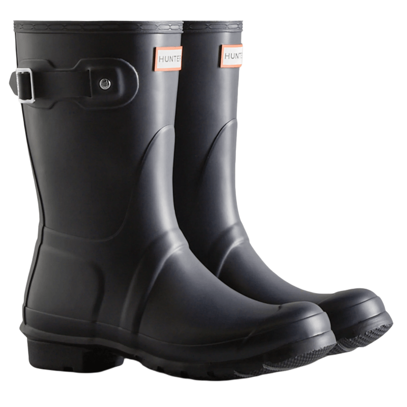 Hunter short rain outlet boots navy