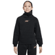 Nike Sportswear Club Fleece Funnel Long-Sleeve Top - Girls' - Black / Metallic Gold.jpg