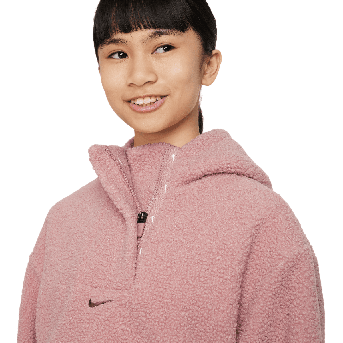 Nike High-Pile Fleece Therma-Fit Training Jacket - Girls' - Bobwards.com