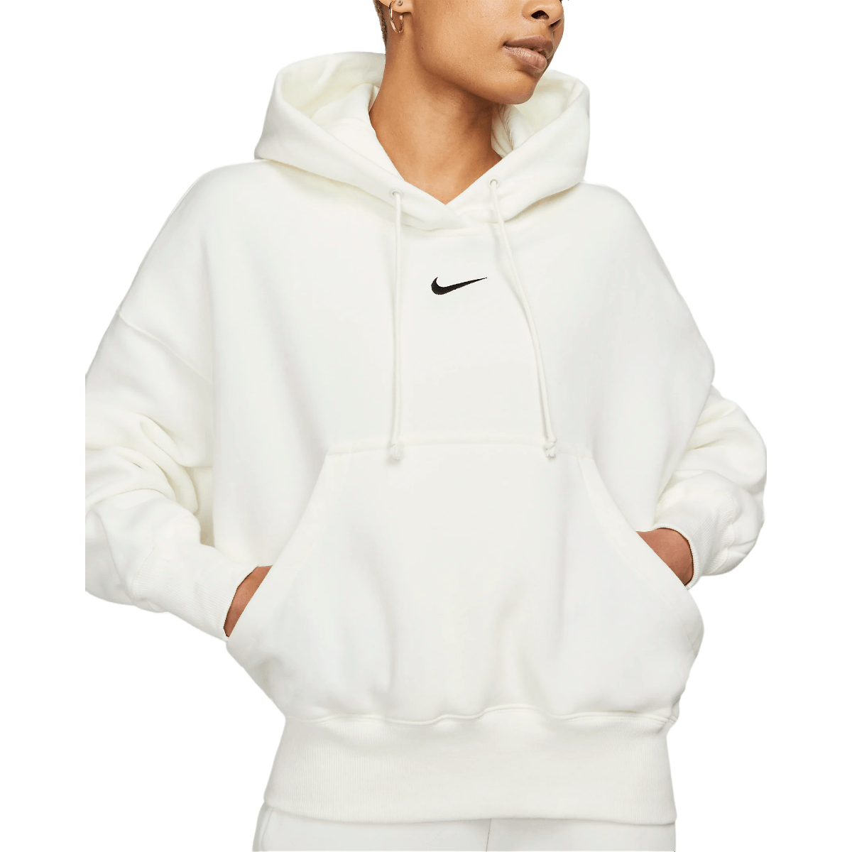 Nike Sportswear Women's Phoenix Fleece Over-Oversized Pullover Hoodie, XS, Black