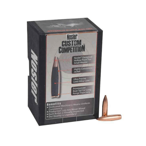 Nosler Bullets & Shot Custom Competition 6mm .243 107 Gr Hollow Point Boat Tail Hpbt 1
