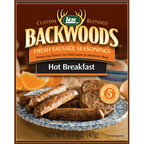 LEM Products Backwoods Hot Breakfast Fresh Sausage Seasoning (5 Lbs)