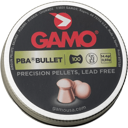 Gamo PBA Bullet, .22 Cal, 14.4 Grains, Pointed, Lead-free, 0.22 (100 Count)