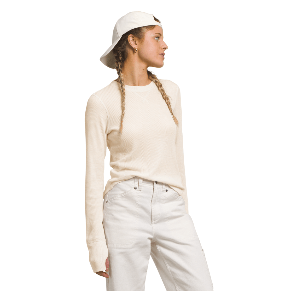 ★THE NORTH FACE★WAFFLE L/S R/TEE★ Women M TNF The North Face Outerlands Chabot Waffle Thermal