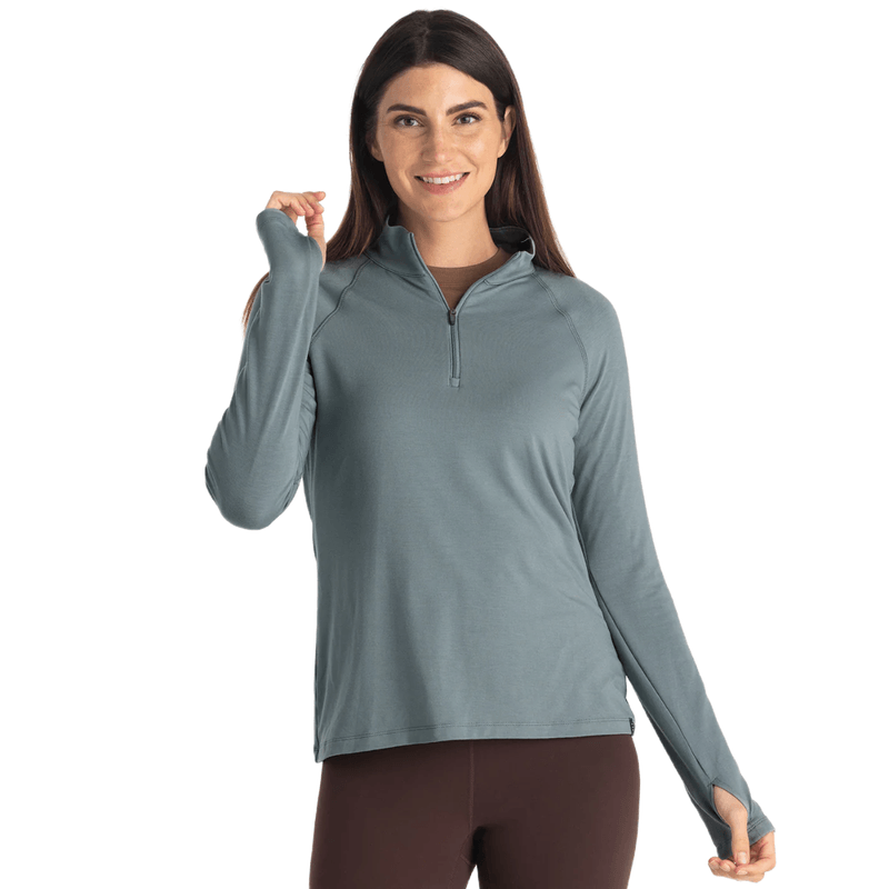 Freefly Free Fly Apparel Bamboo Flex Quarter Zip Pullover - Women's 