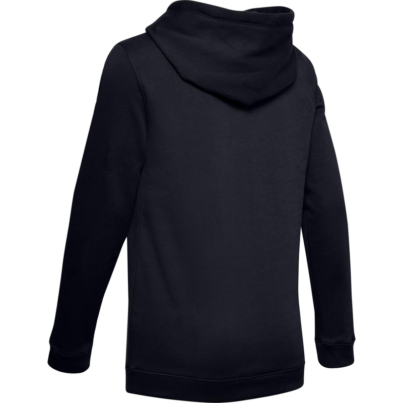 Under Armour Women's True Grey Heather / Black Hustle Fleece Hoodie